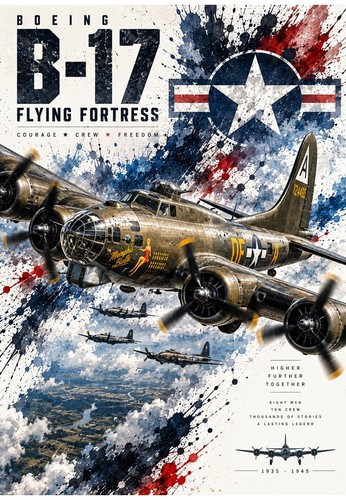 Boeing flying fortress - flying,
