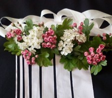 Pure Silk Ribbon  |  Widths 2mm - 32mm  |  Lengths 3m - 40m  |  White  |  Undyed