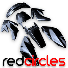 BLACK CRF70 STYLE PIT BIKE PLASTICS SET 125cc 140cc 160cc PITBIKE