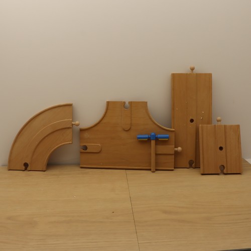 Wooden train track four pieces - wooden,