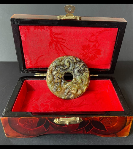 Chinese old jade dragon - jade,