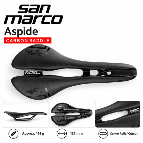 Carbon rail road bike - bike, saddle