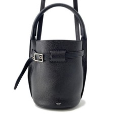 Celine Big Bag Bucket Nano Leather 187243 Black 2-Way