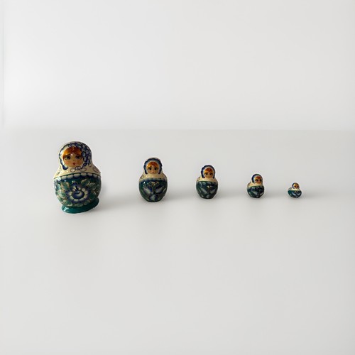 Wooden russian matryoshka - wooden,