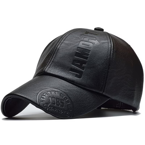 Luxury leather baseball cap - pu,