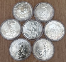 7x 1oz 999 Fine Silver various