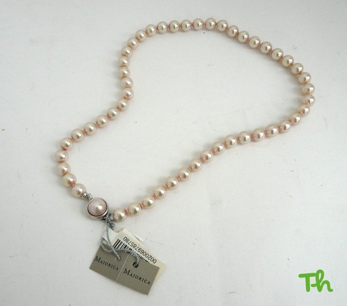 Majorica pink pearl necklace - pearl,