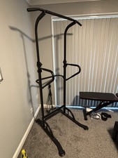 Homcom Power Tower Dip Station Pull Up Bar Multi-Function Equipment