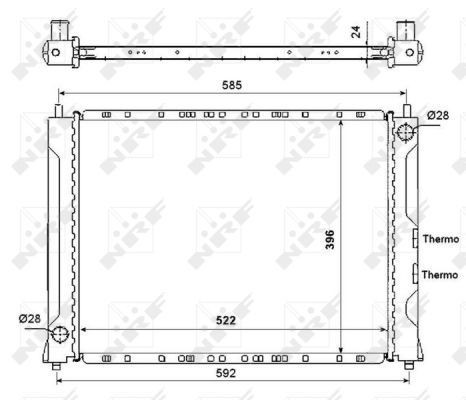 Nrf radiator for rover - nrf, vvc