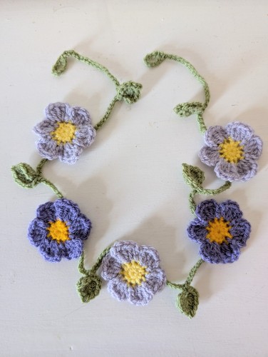 Hand crochet purple - , tones
