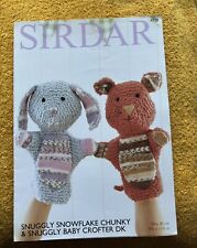 Sirdar Knitting Pattern 4728 Snowflake Chunky & Crofter DK Yarn Hand Puppets