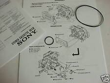 Technics Onkyo Philips Nikko Cassette Deck Transport Repair Belt Kit 