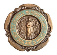 The General Nursing Council For England & Wales Nurses Enamel Badge