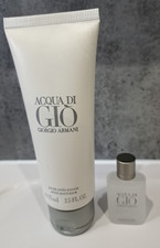 Giorgio Armani Acqua Di Giò Aftershave Balm 75ml Rare & 5ml Eau De Toilette mini