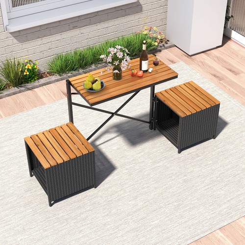 Patio furniture set - furniture, rattan