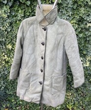 Ladies Vintage Sheepskin Coat Antartex Beige  Size S