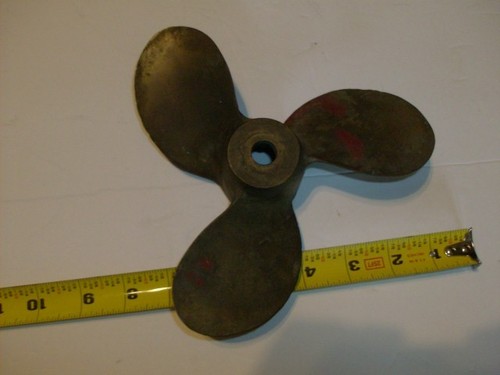 Vintage boat propeller brass - boat,