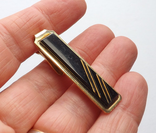 Vintage 1960s tie - 1960s, pin