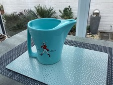 WADE REGICOR VINTAGE JOHNNIE WALKER WATER JUG PITCHER DUCK EGG BLUE 5.5IN TALL