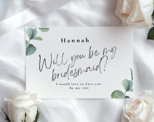 Will you bridesmaid - will,