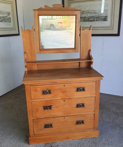 Antique walnut art nouveau - walnut,