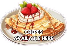Catering van sticker Crepes