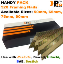 Framing Nails Galvanised Ring Handy Pack 520  for DEWALT , Paslode, Hitachi   02