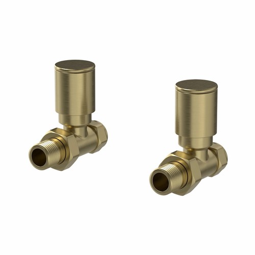 Straight brushed brass - straight,