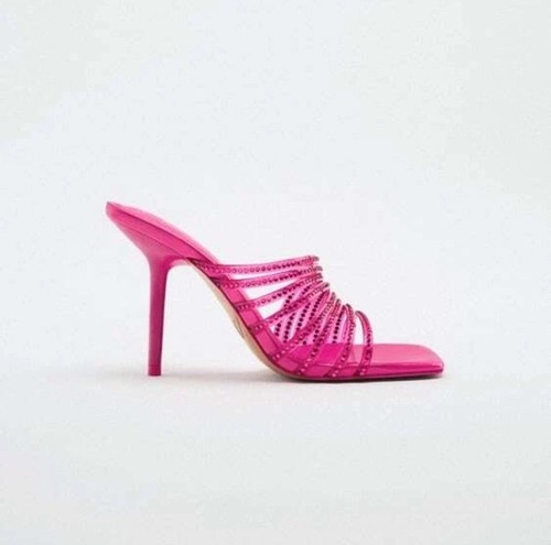 Zara rhinestone vinyl high - zara,