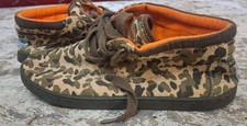 TOMS Botas Camo Shoes Kids Size 4Y Youth 340813 Mid Boots Canvas
