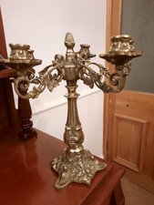 Antique Brass Ornate Candelabra Five Arm Beautiful Original Very Decorative
