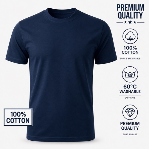 Unisex navy 100 - navy, cotton