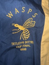 Rare London Wasps Tetley’s Bitter Cup Final 1998 Zip Up Jacket