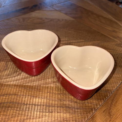 Creuset red heart ramekin - red,