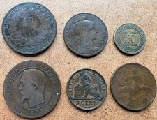 French Belgium coins