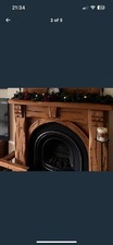 solid wood fire surround -