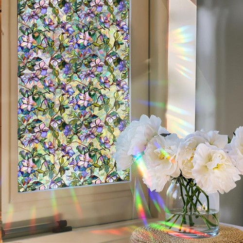 Floral design static cling - floral,