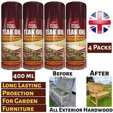 4x Teak Oil Spray Garden