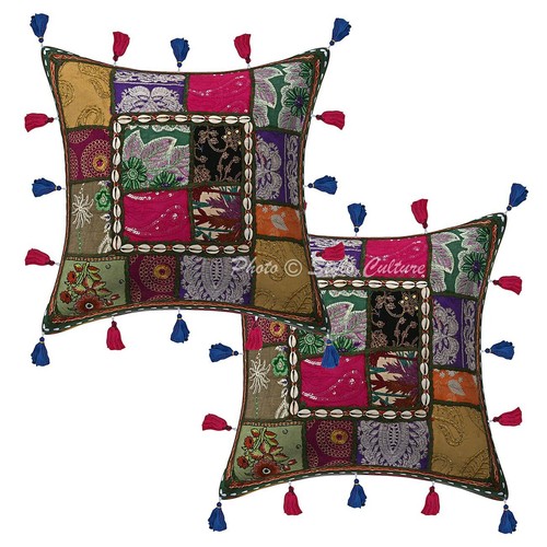 Patchwork cushion cover - patchwork,