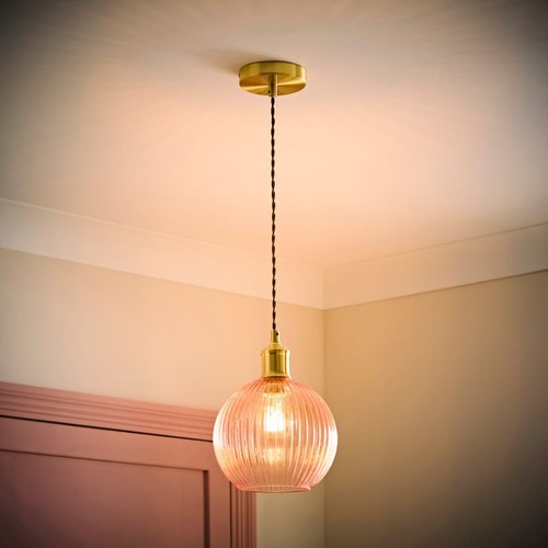 Ceiling light fitting pink - light,