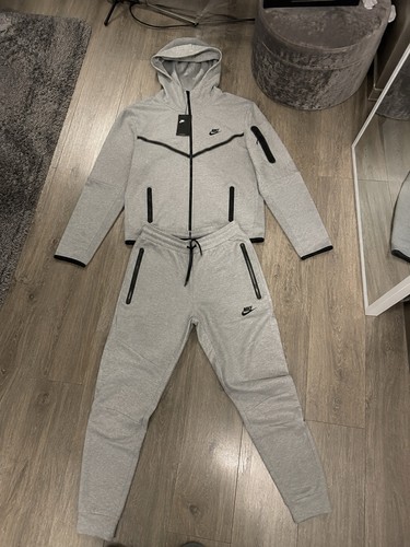 Nike mens grey hooded full - mens, zip