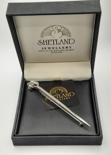 Shetland silver ram head - silver,