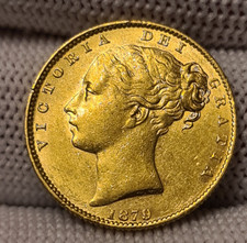Full Sovereign Coin 1879