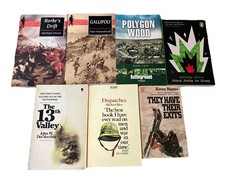 War Books Bundle X  7 WW1 WW2 Vietnam Polygon Wood The 13th Valley Paperbacks