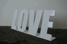 'LOVE' - Steel Metal Stand Up