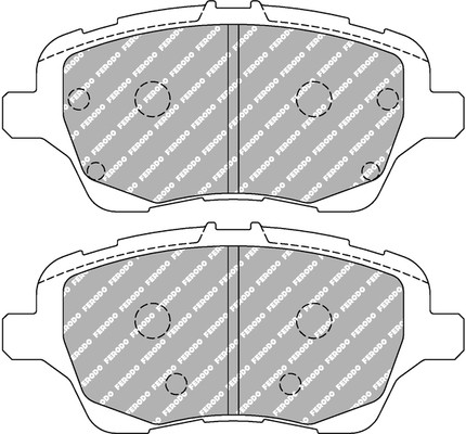 Ferodo racing brake pad set - racing,