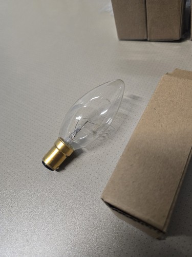 Clear incandescent candle bulb - incandescent,