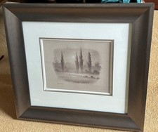 John Waterhouse, Original Unique Sketch, 'Standing Proud' Framed behind Glass