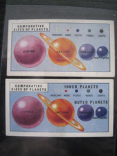 BROOKE BOND TEA CARDS - OUT INTO SPACE #11 + ERROR CARD (INNER/OUTER PLANETS)