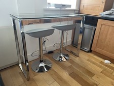 John Lewis Breakfast Table and Made.com Stools